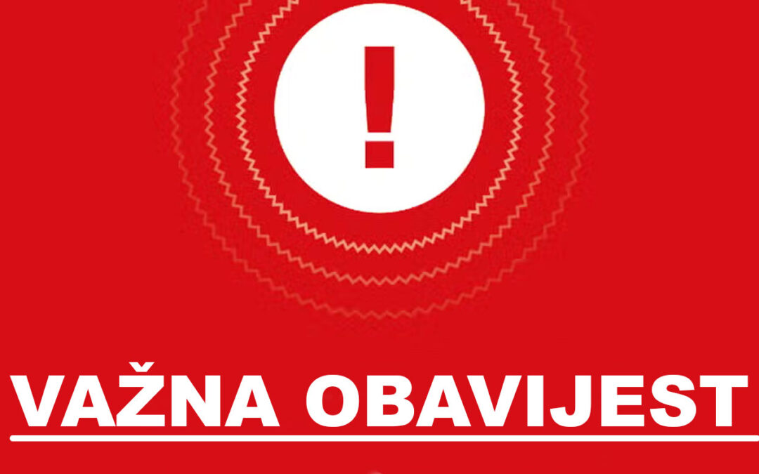 Obavijest o zatvaranju dijela ceste u Kapelščaku zbog radova