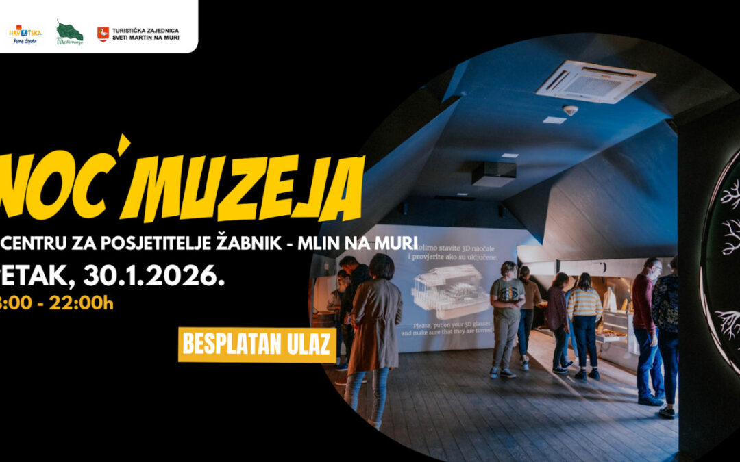 Noć muzeja 2026. – Centar za posjetitelje Žabnik – Mlin na Muri
