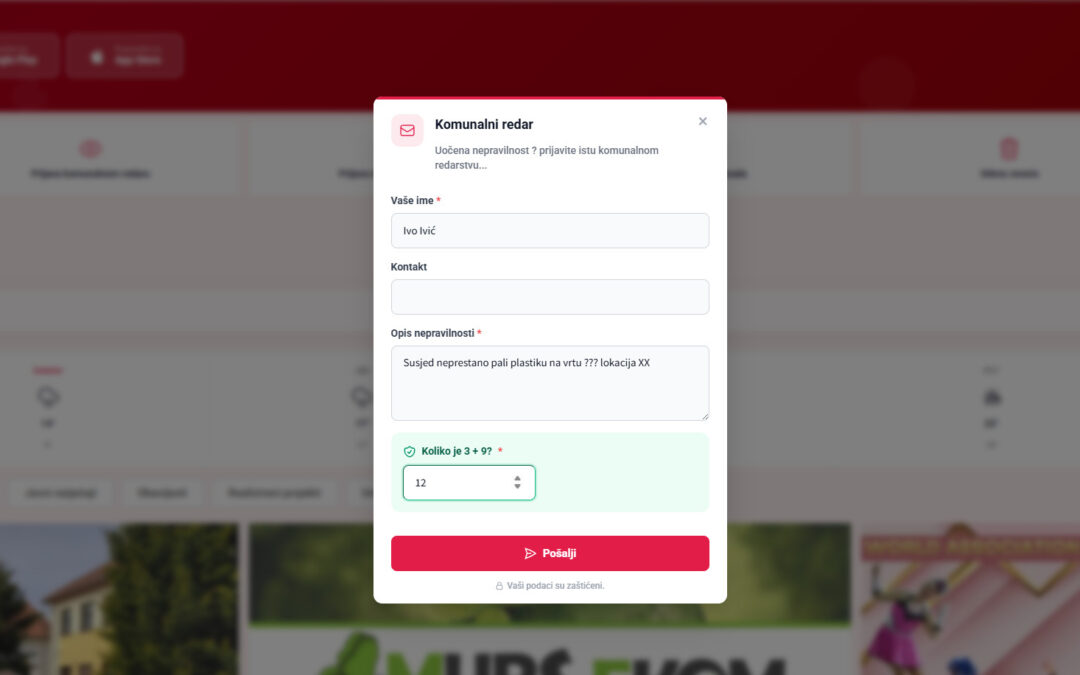 Pomozite nam održati općinu urednom – prijavite nepravilnosti online
